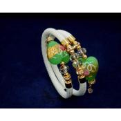 Bracelet  - Eros -  blanc - vert 