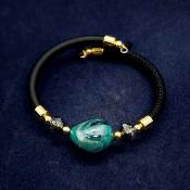 Bracelet -ovale -Métis-Turquois 