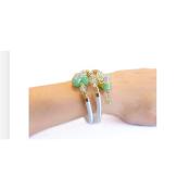 Bracelet  - Eros -  blanc - vert 