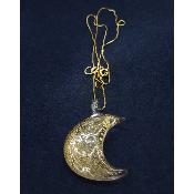 Pendentif- Luna - Interstellare-  Or 