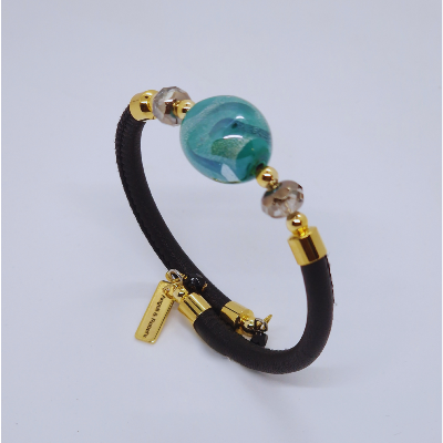 Bracelet -ovale -Métis-Turquois 