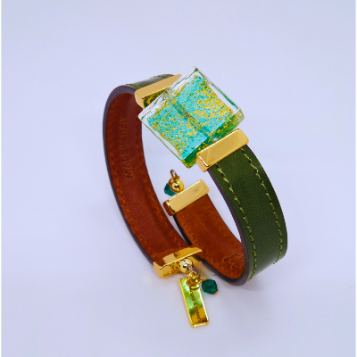 Bracelet- Psyché- vert