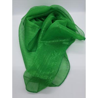 Foulard soie et viscose vert